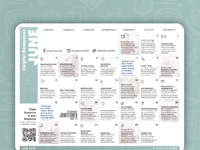 [Free Download] June Well-Being Calendar